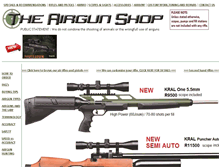 Tablet Screenshot of airgunshop.co.za